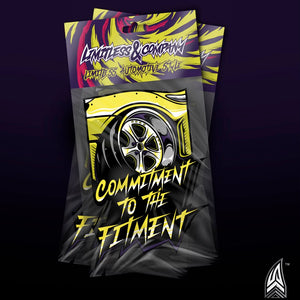 "Commitment to the Fitment" air freshener