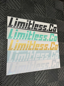 24" Limitless.Co Windshield Banner